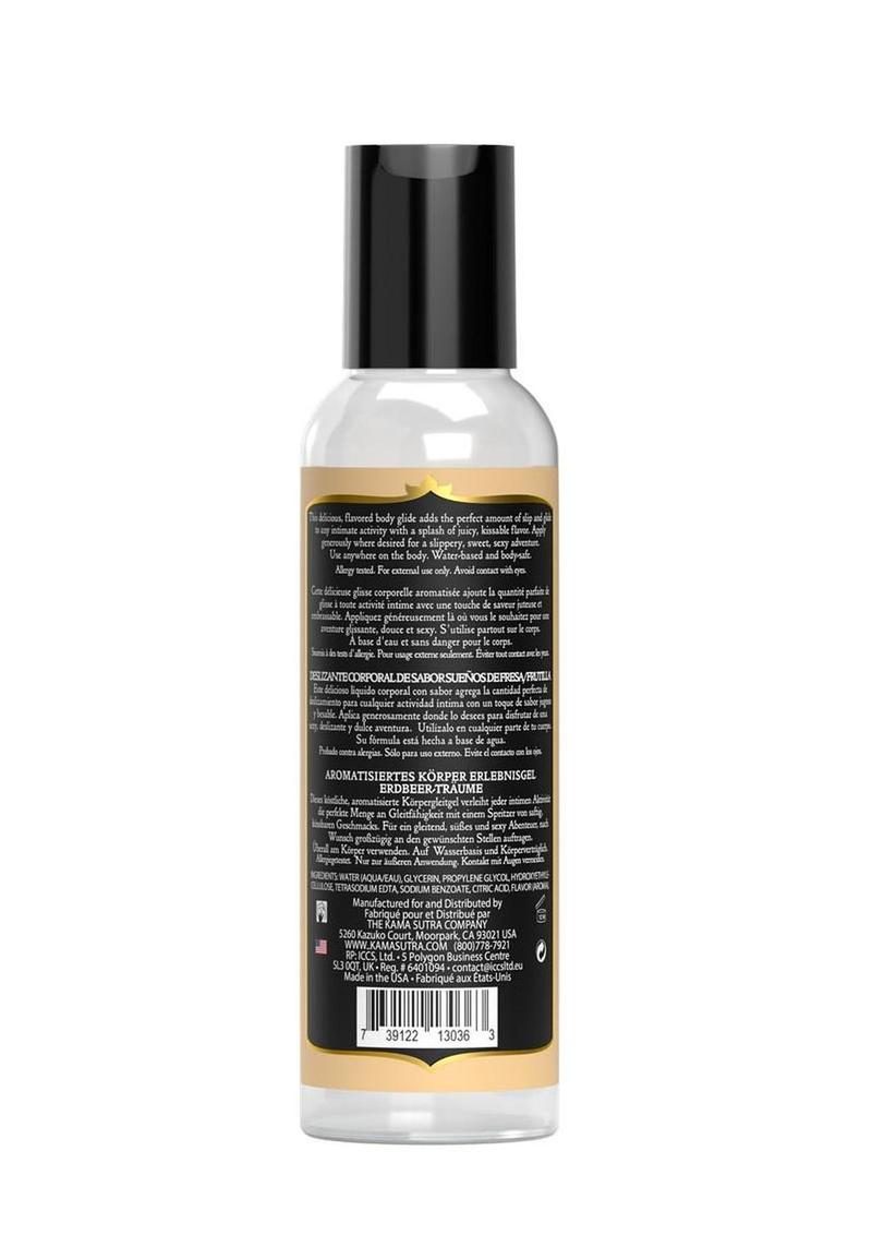 Kama Sutra Divine Nectars Water Based Flavored Body Glide 2oz - Vanilla Crème