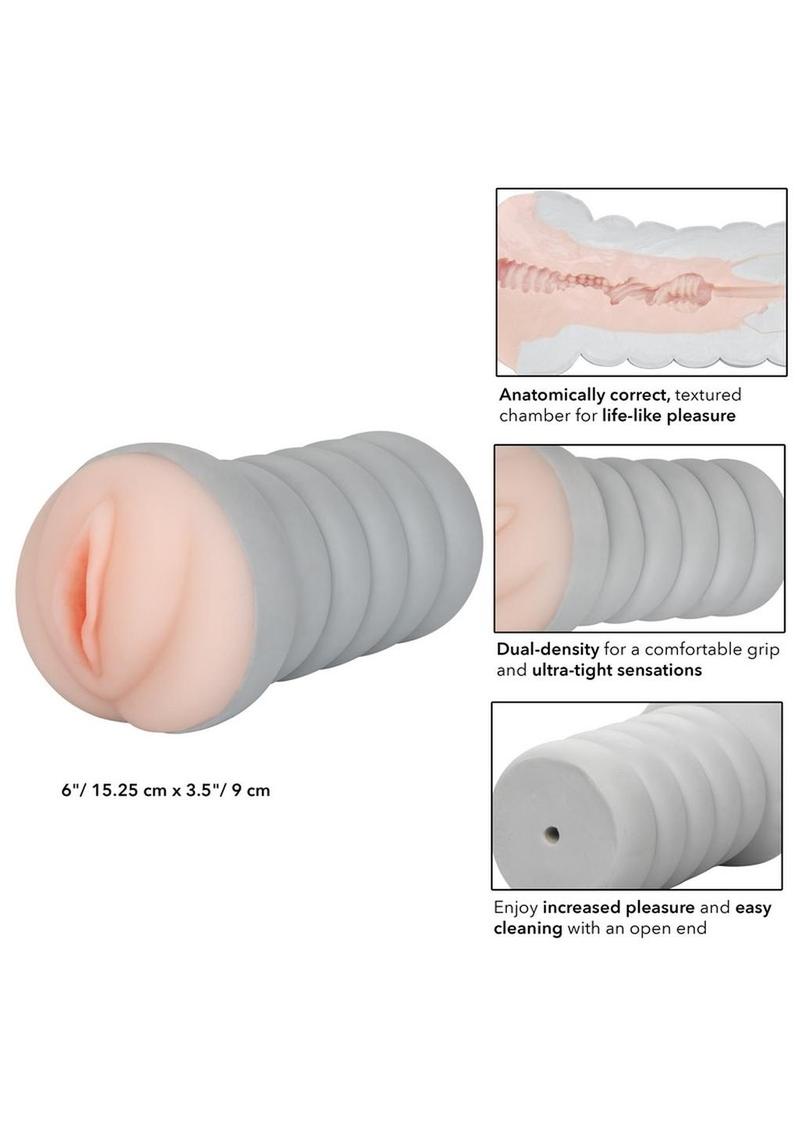 Ribbed Gripper Dual Density Textured Pussy Masturbator
