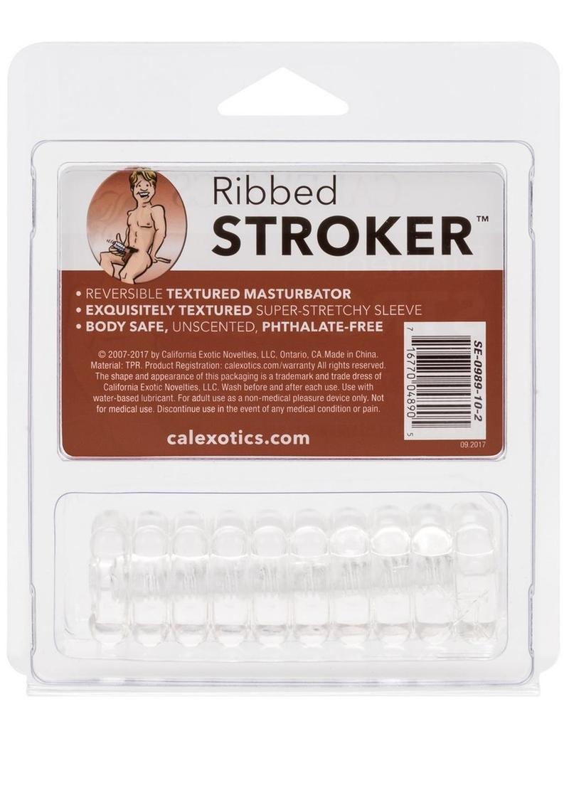 Ribbed Stroker — Soft Reversible Textured Masturbator Sleeve