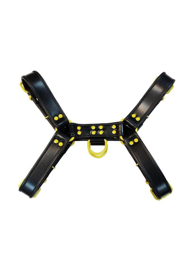 Rouge Harness Black with Yellow Accessories - Black/Yellow - XLarge