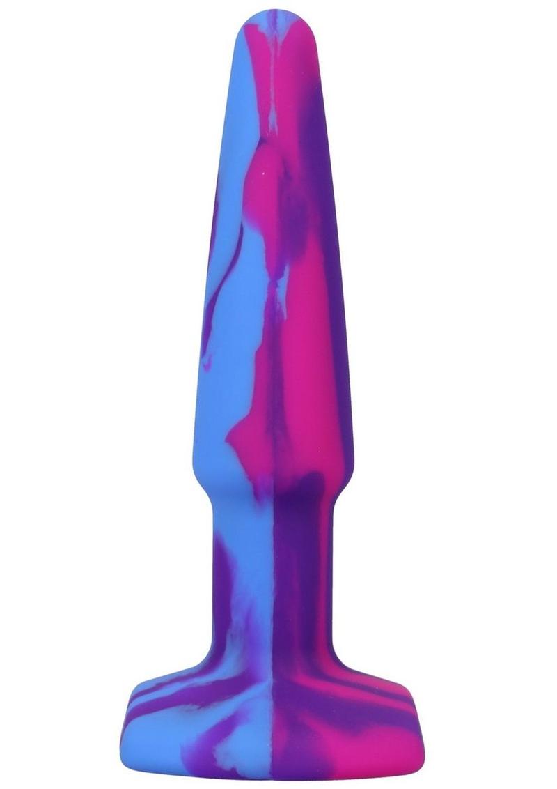 A-Play Groovy Silicone Anal Plug 4" - Fuchsia
