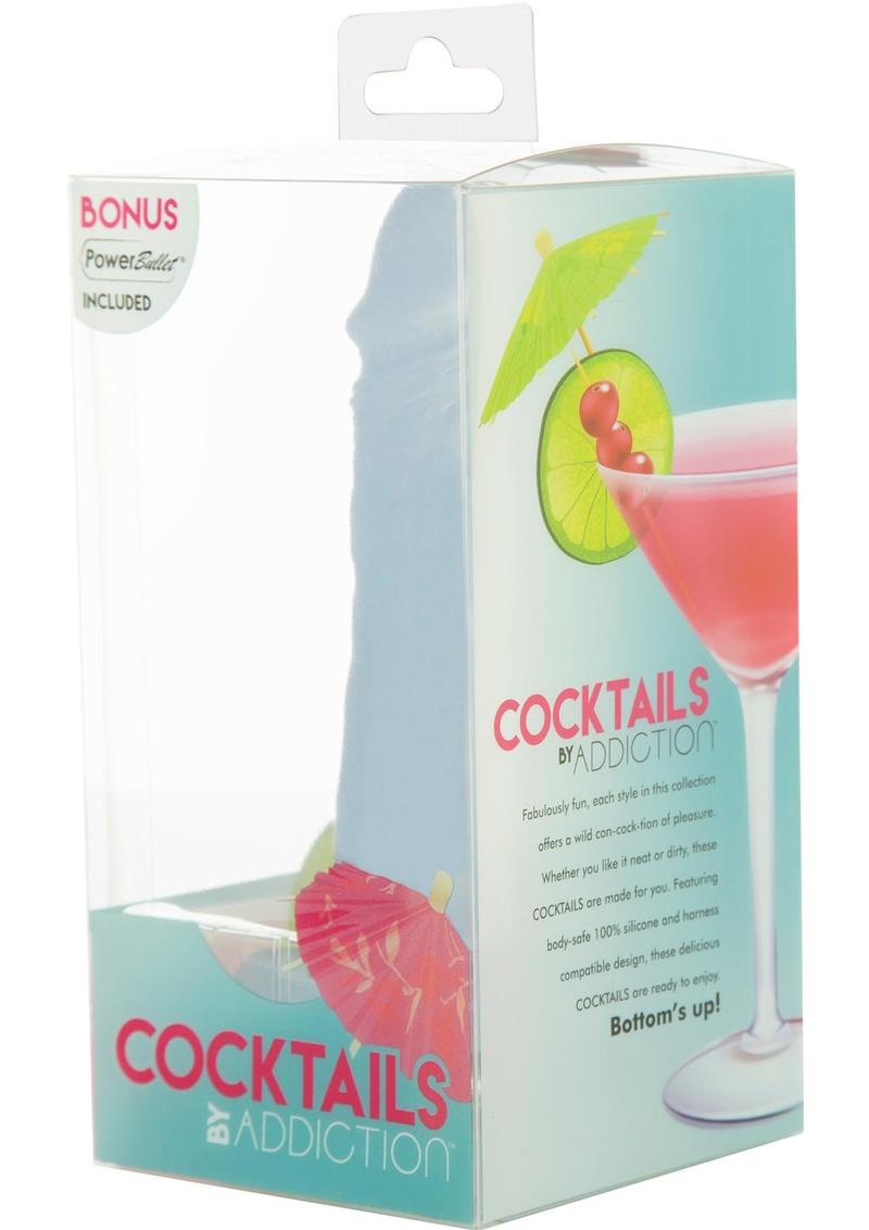 Addiction Cocktails Vibrating Silicone Dildo – 5.5in with Bonus Bullet