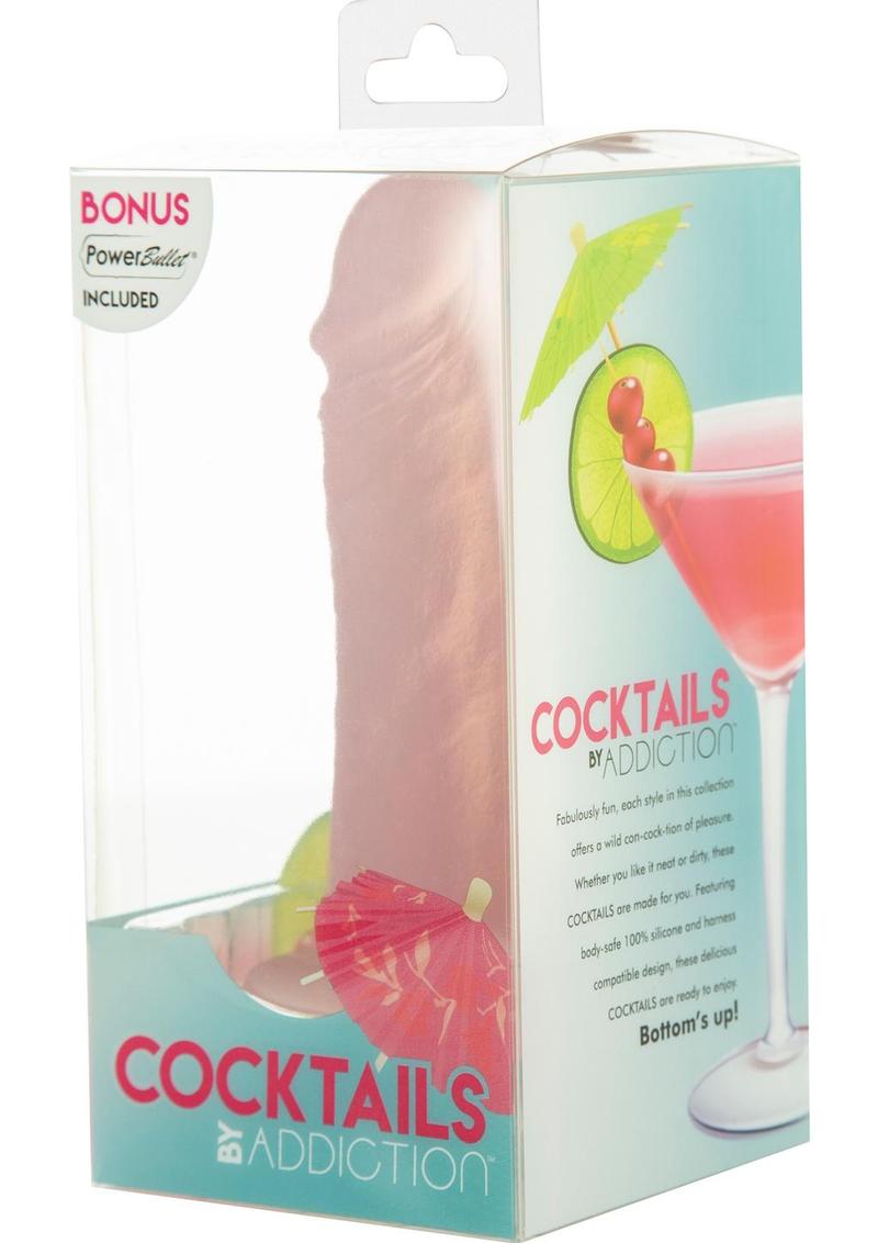 Addiction Cocktails Vibrating Silicone Dildo – 5.5in with Bonus Bullet