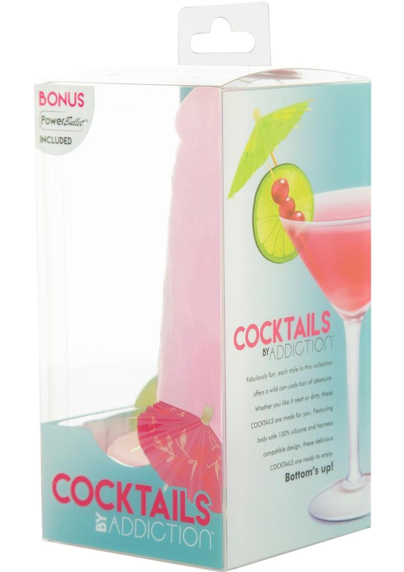 Addiction Cocktails Vibrating Silicone Dildo – 5.5in with Bonus Bullet