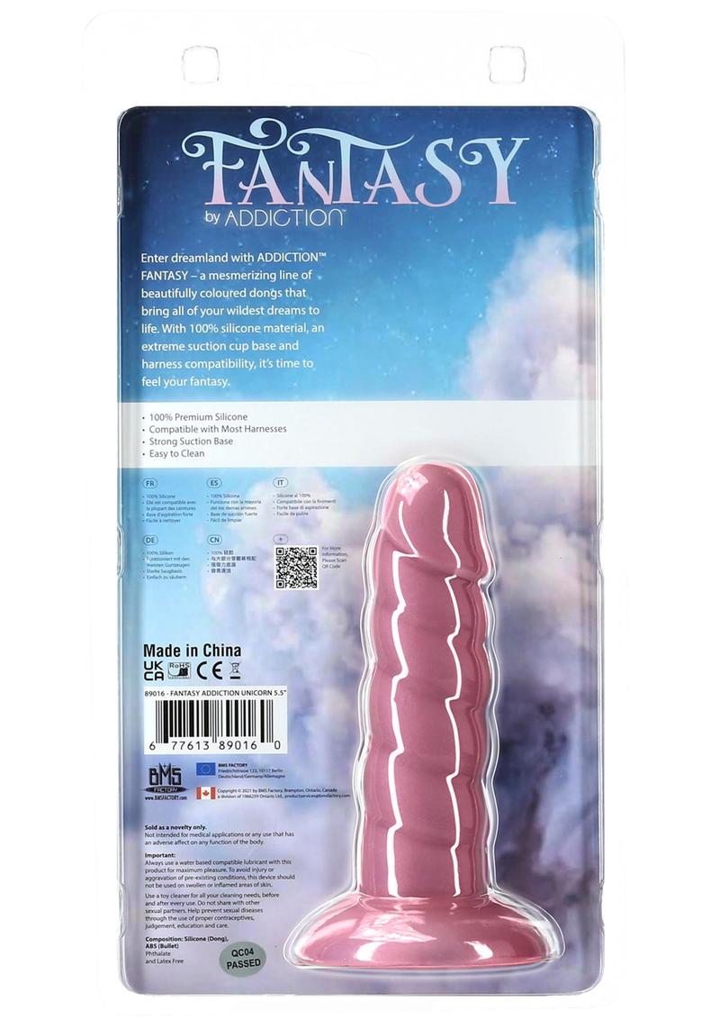 Addiction Fantasy Unicorn Silicone Dildo – Ribbed Textured