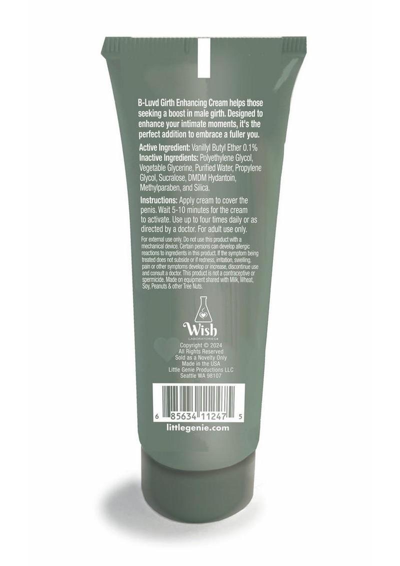 B-Luvd Girth Enhancing Cream - 2oz