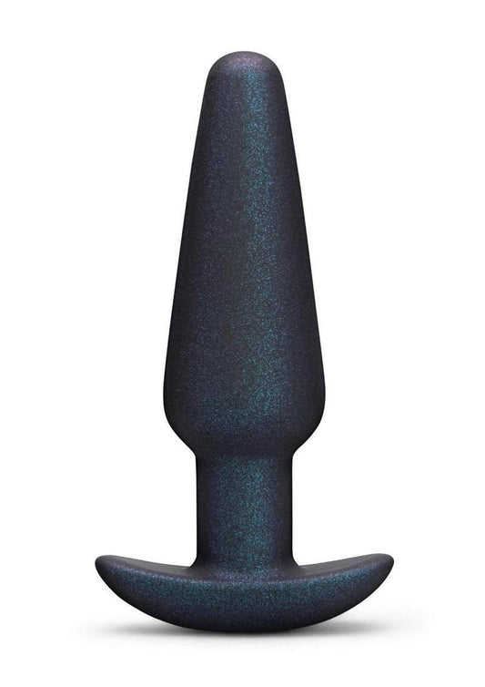 B-Vibe Hefty Weighted Silicone Anal Plug - Black