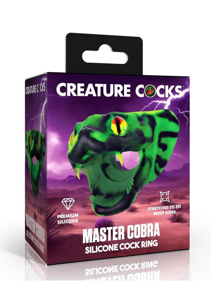 Creature Cocks Master Cobra Silicone Cock Ring - Green