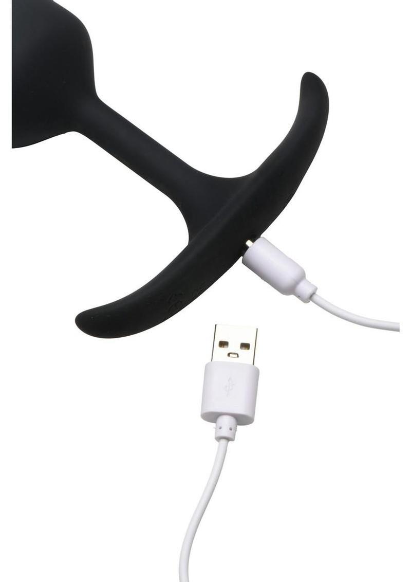 Heavy Hitters Vibrating Weighted Rechargeable Silicone Anal Plug