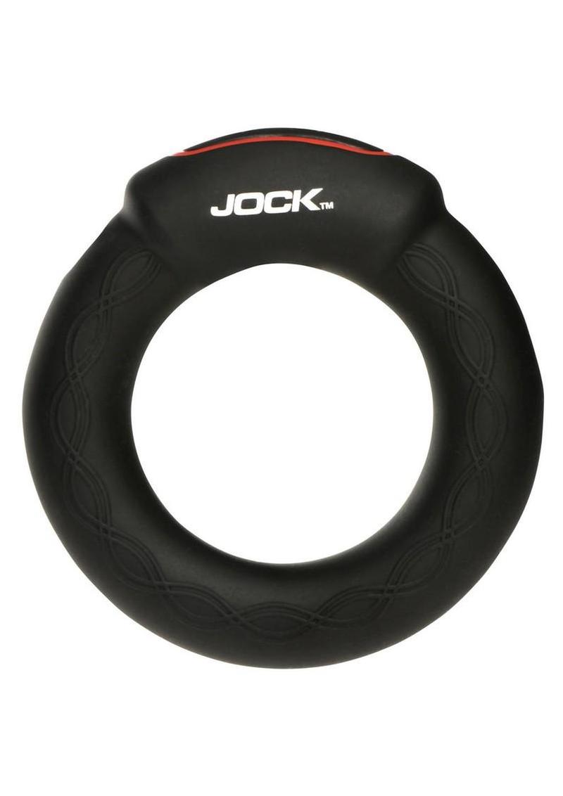 Jock Rumbler Vibrating and Warming Rechargeable Silicone C-Ring 2in with Remote