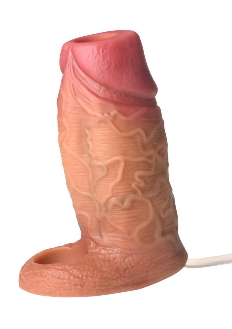 Jock Silicone Squirting Penis Enhancer with Ball Strap