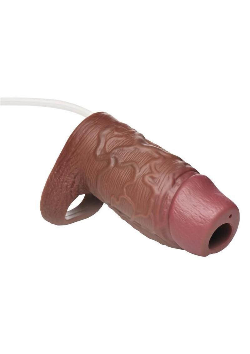 Jock Silicone Squirting Penis Enhancer with Ball Strap