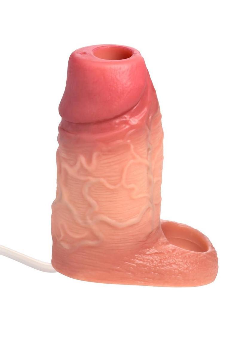 Jock Silicone Squirting Penis Enhancer with Ball Strap