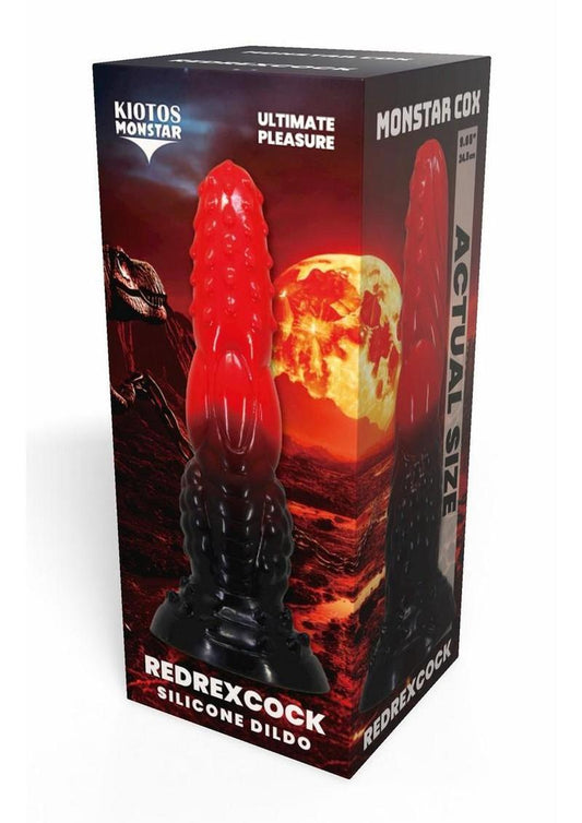 Kiotos Monstar Cox Redrex Silicone Cock with Suction Cup - Blue/Red