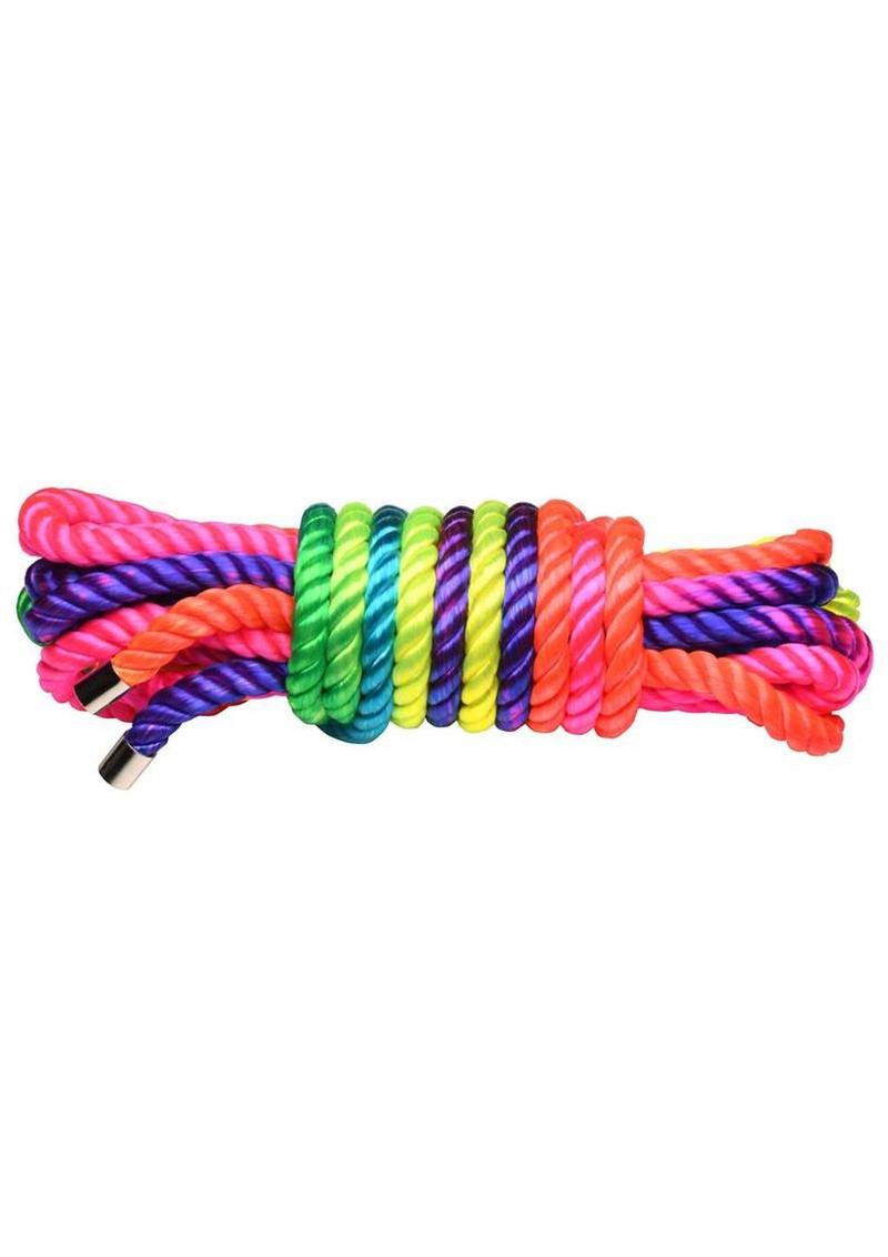 Masker Ropi Master Series Bondage Rope - 16ft Rainbow Shibari & Kinbaku Rope | LubeDrop