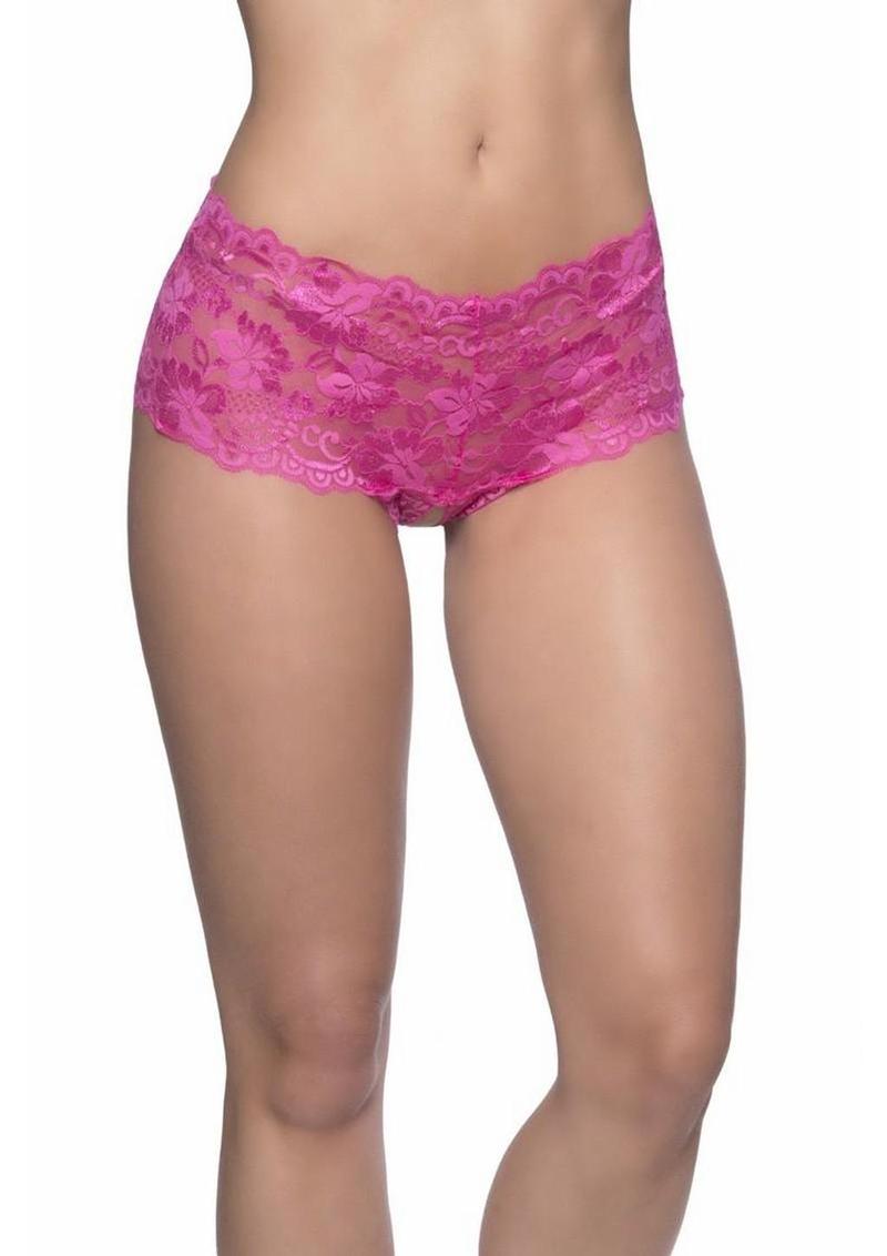 Oh LA LA Cheri Good Night Kiss Panty - Pink - Large/XLarge