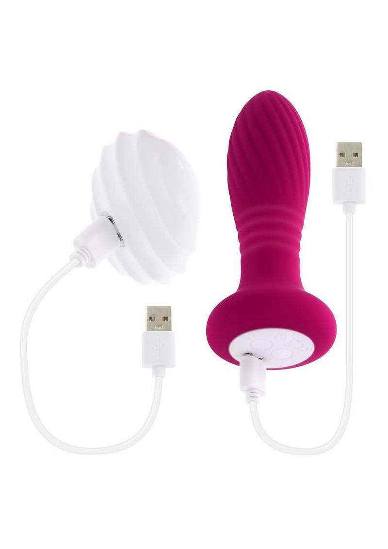 Evolved Party Plug Rechargeable Thrusting Light-Up Anal Plug