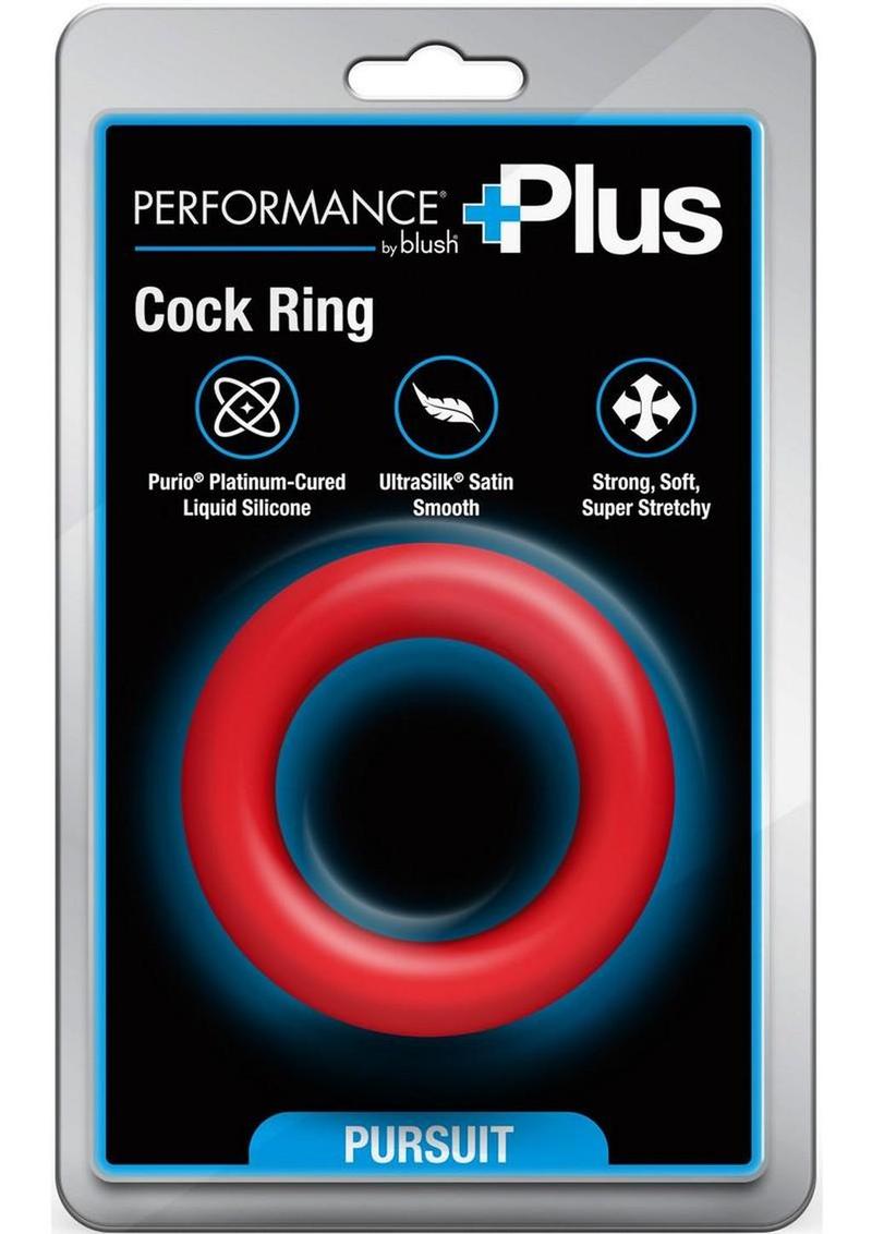 Performance Plus Pursuit Silicone Cock Ring - Red