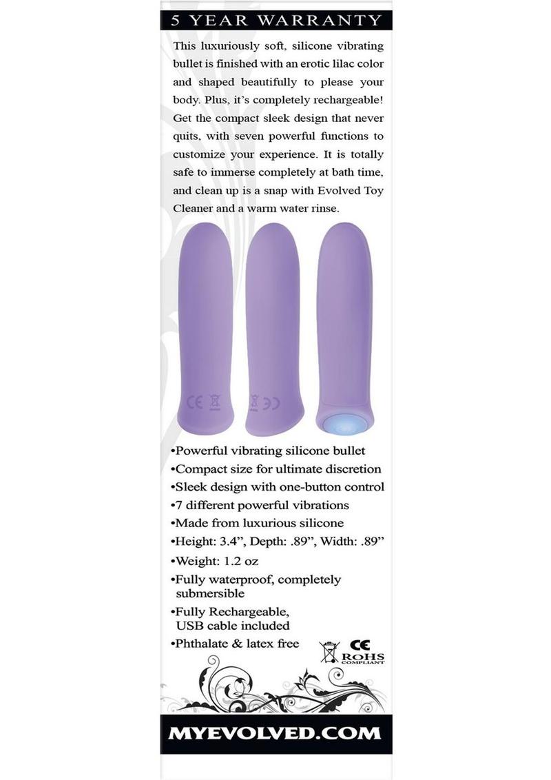 Purple Haze Rechargeable Silicone Bullet Vibrator