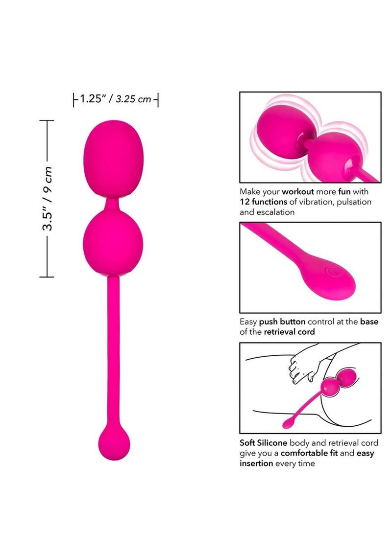 Rechargeable Dual Kegel Silicone Vibrator - Waterproof