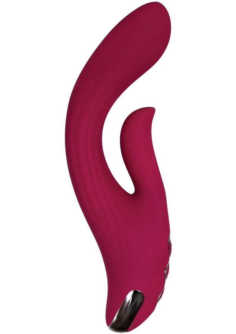 Red Dream Dual Motor Rechargeable Silicone Rabbit Vibrator