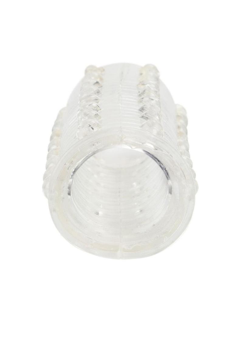 Reversible Textured Penis Extender & Vibrator Sleeve