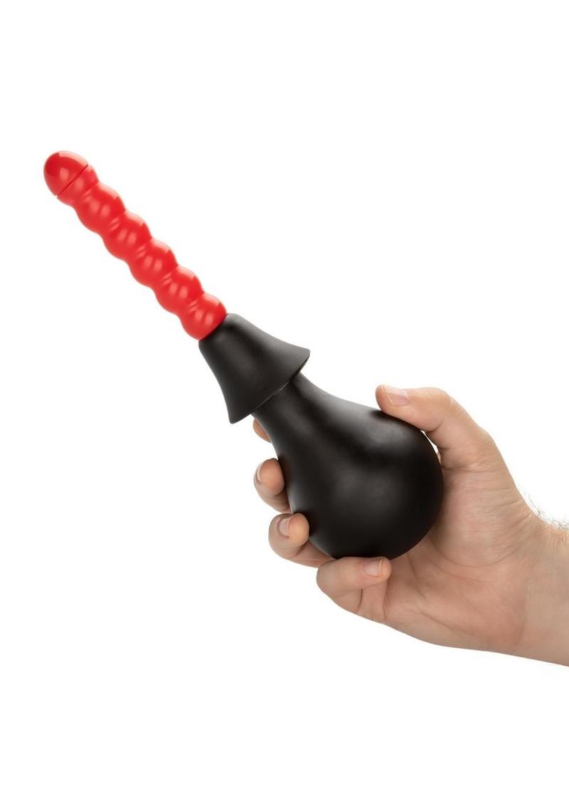 Ribbed Anal Douche with Dual Attachments