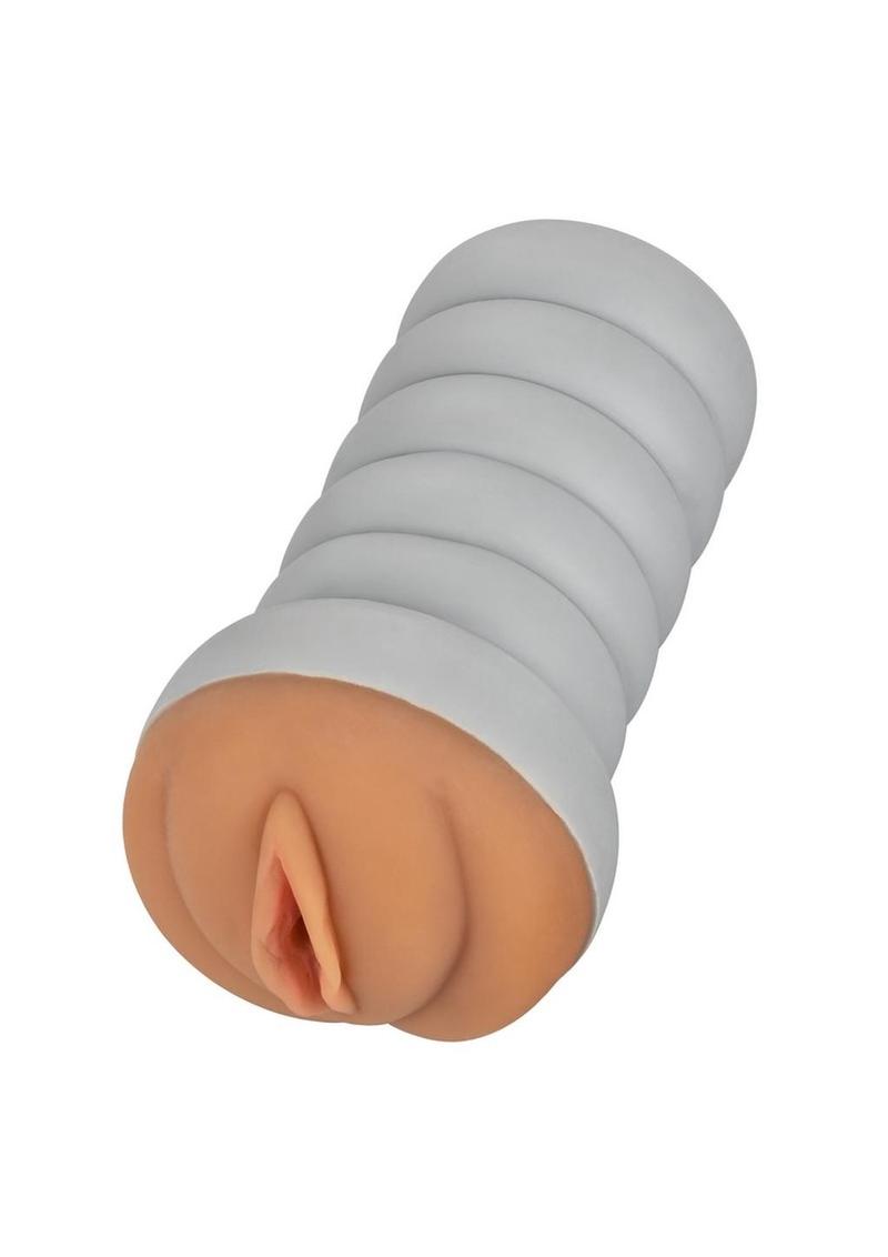 Ribbed Gripper Dual-Dense Textured Masturbator Stroker — 6 Inch