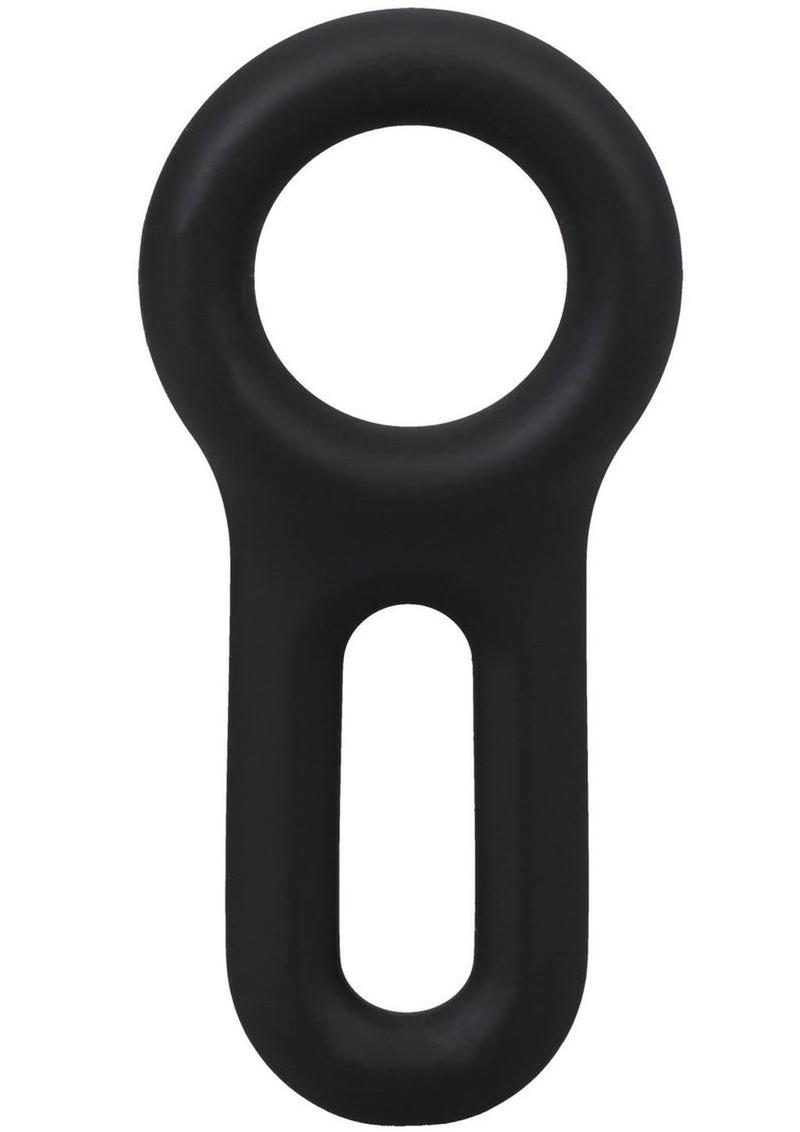 Rock Solid The Keyhole Silicone C-Ring – Black