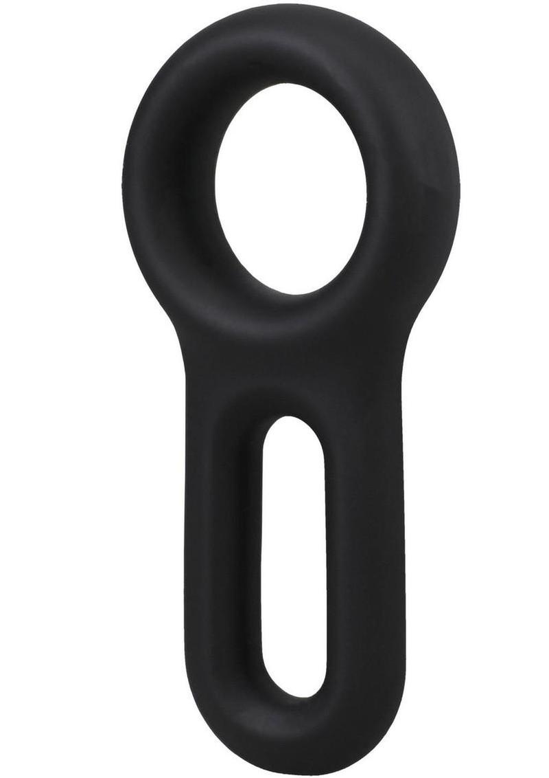 Rock Solid The Keyhole Silicone C-Ring – Black