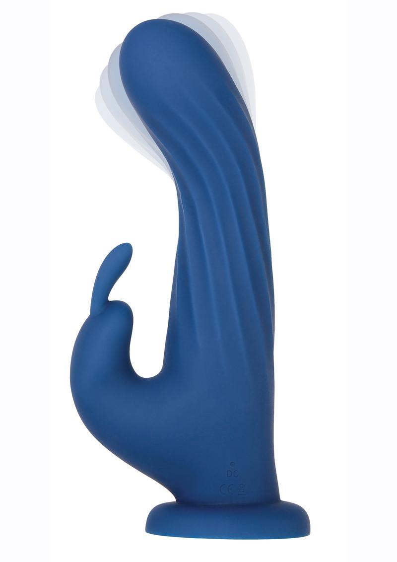 Remote Control Rotating Rechargeable Silicone Rabbit Vibrator with Turbo Mode