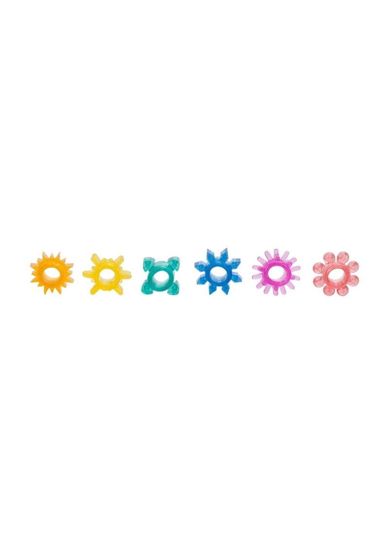 Senso 6-Pack Cock Rings – Assorted Textures