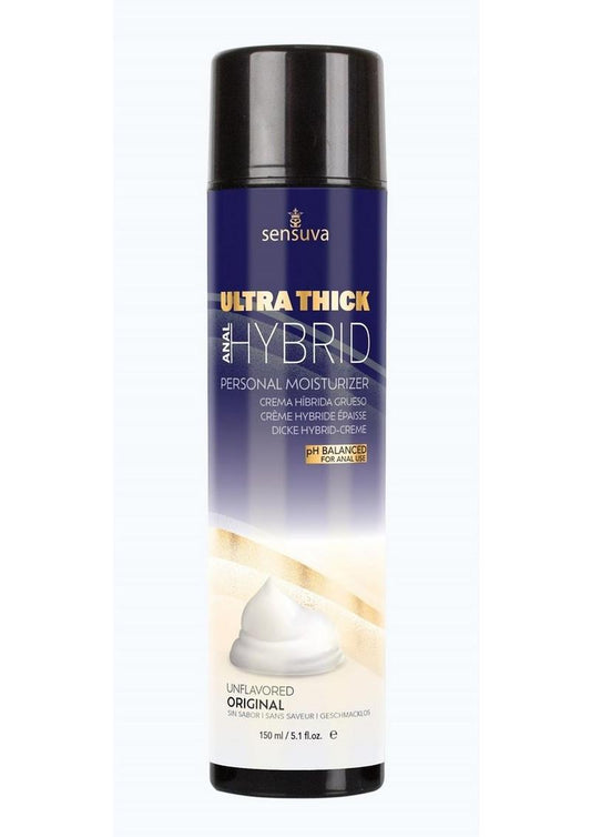 Sensuva Ultra-Thick Anal Hybrid Personal Moisturizer Lubricant High Ph Formula Original Unflavored - 5.1oz
