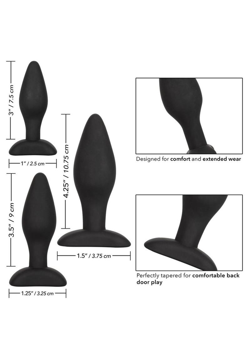 Silicone Anal Exerciser Training Kit – 3-Piece Satin Finish