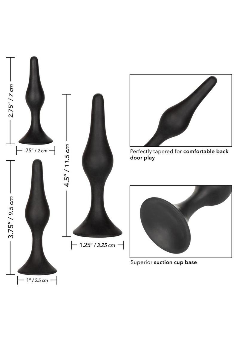 Silicone Anal Starter Kit – 3-Piece Beginner Training Set