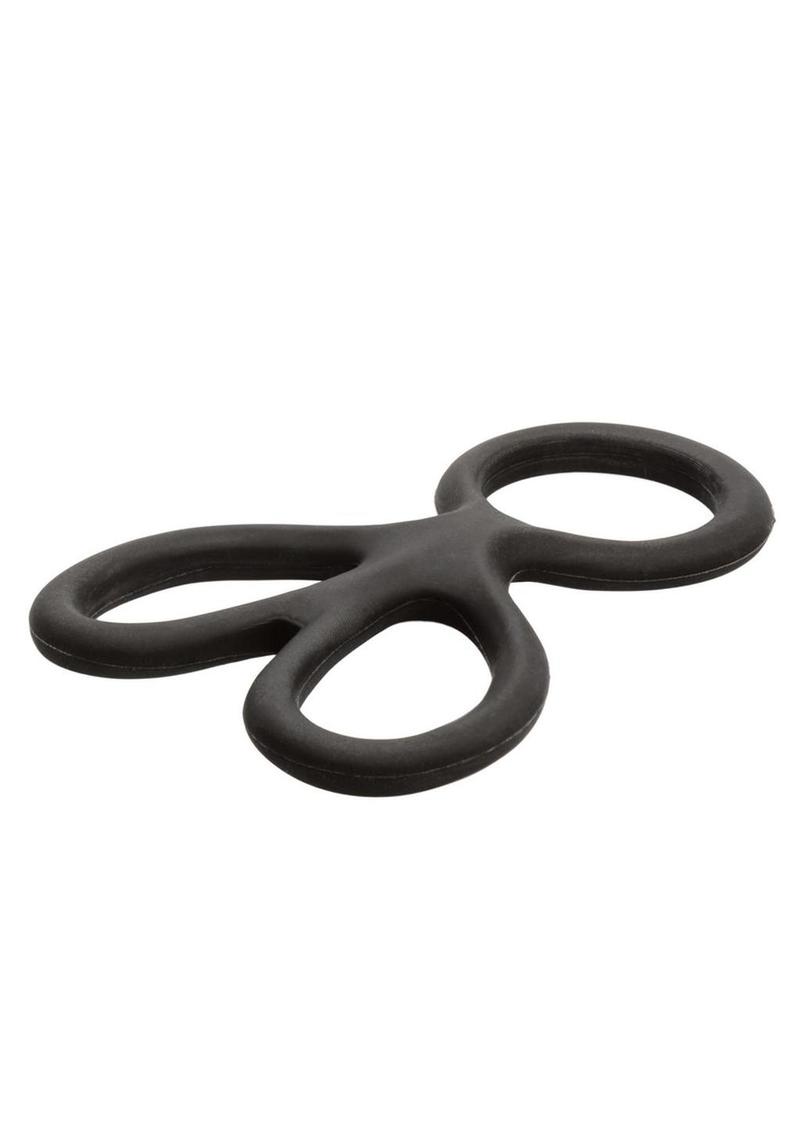 Silicone Ball Spreader Cock Ring with Independent Scrotum Rings