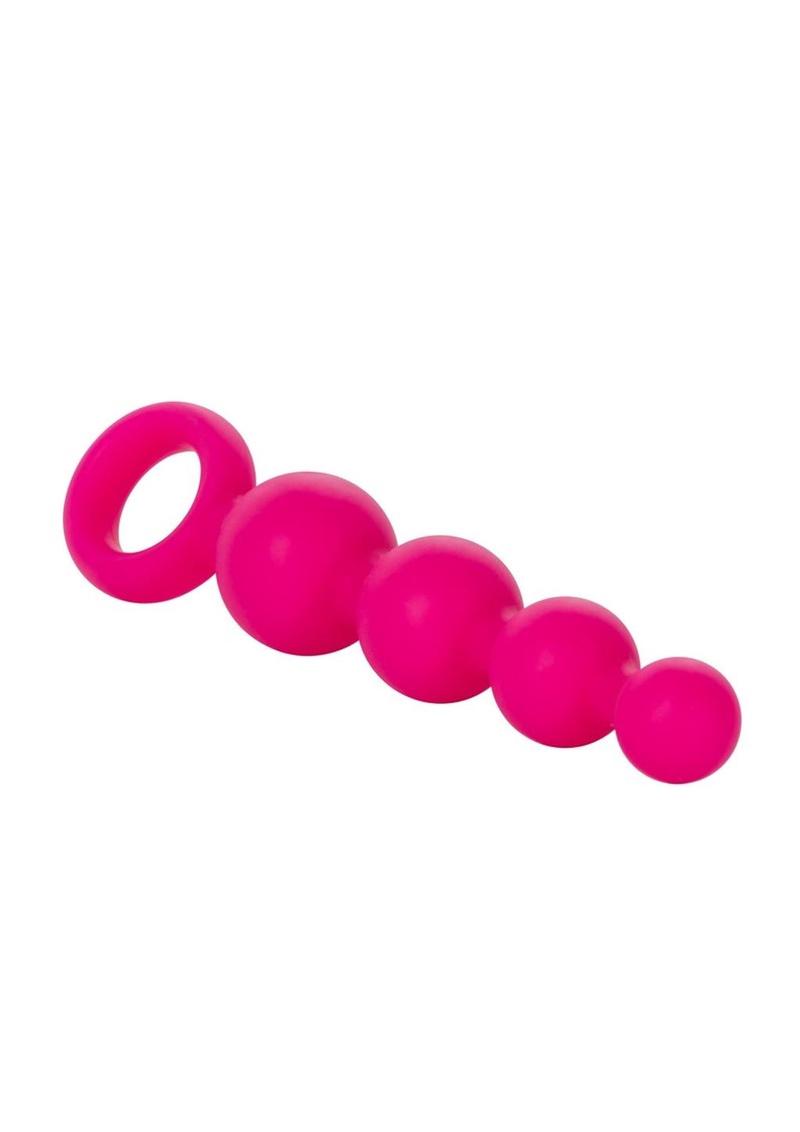 Silicone Booty Anal Beads with Easy Retrieval Ring