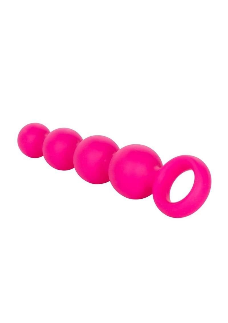 Silicone Booty Anal Beads with Easy Retrieval Ring