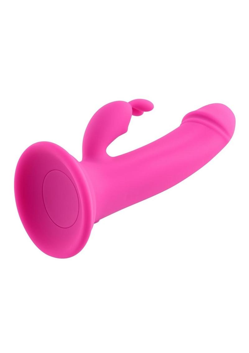 Somebunny to Love Rechargeable Silicone Rabbit Vibrator with Suction Cup