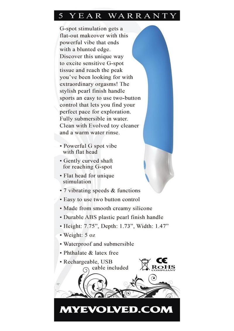 Tempest G Rechargeable Silicone G-Spot Vibrator – Flat Head