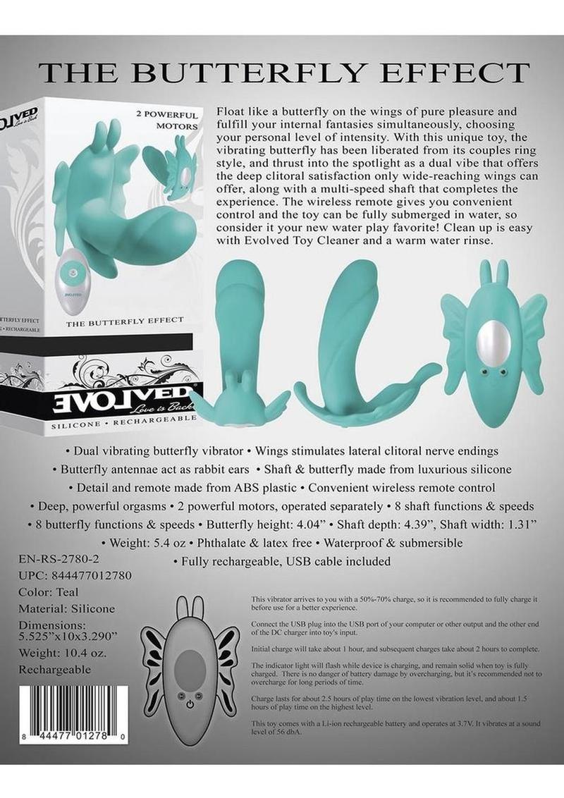 The Butterfly Effect Rechargeable Dual-Motor Silicone Vibrator with Remote