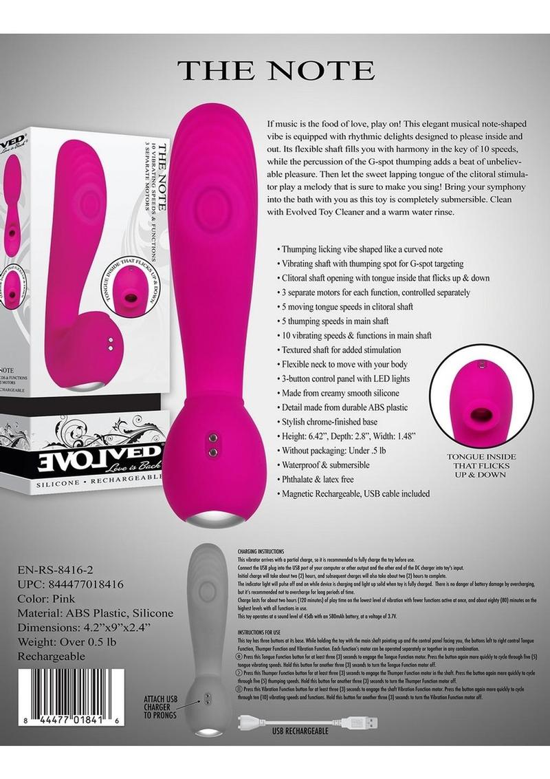 The Note Rechargeable Silicone Triple-Motor Vibrator
