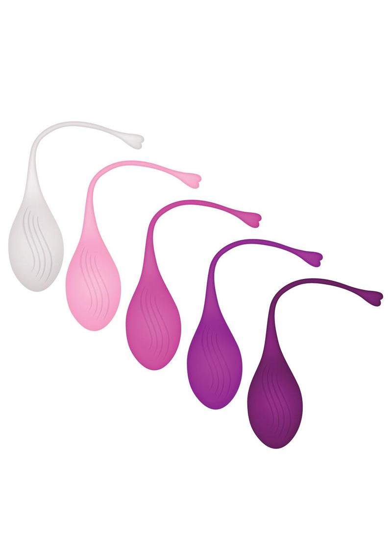 Tight and Delight Silicone Weighted Kegel Balls – 5-Piece Kit
