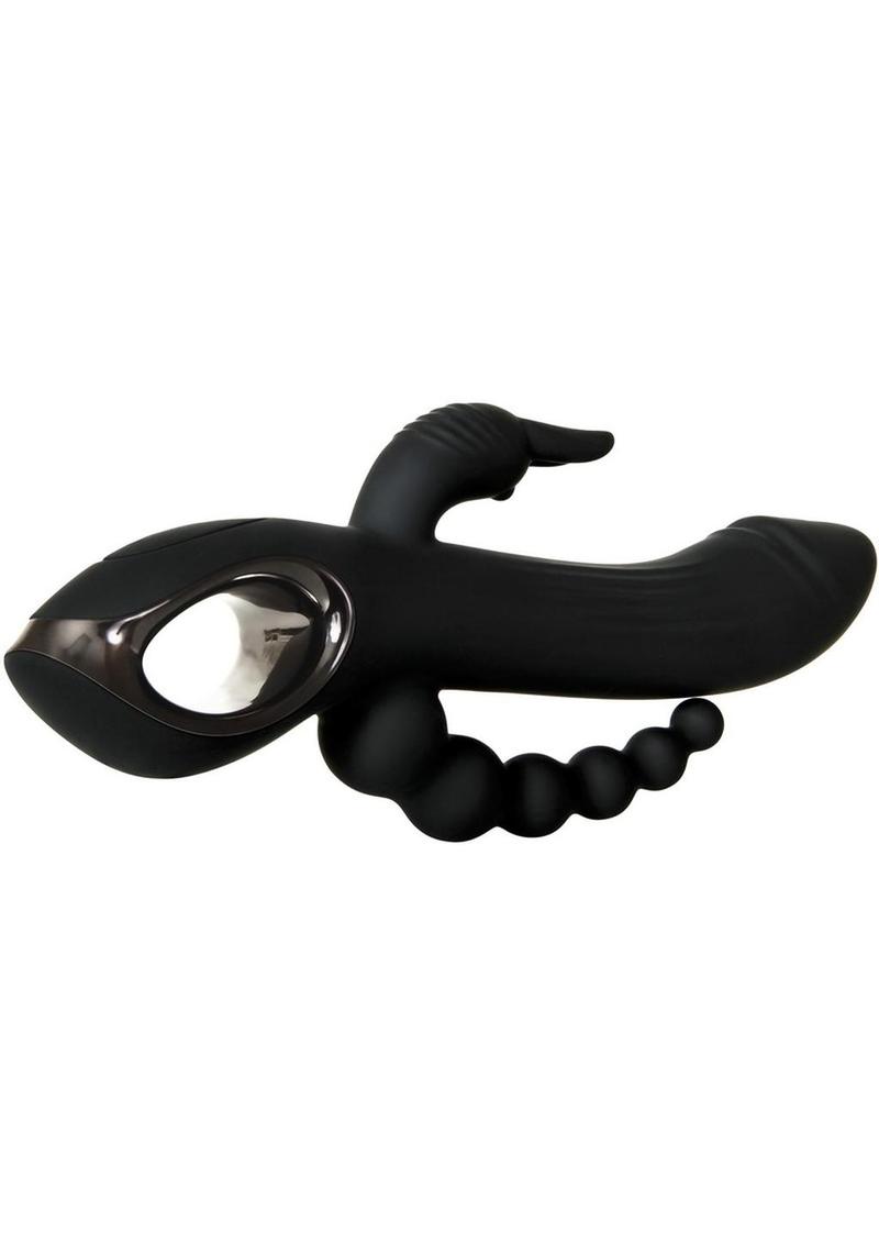 Trifecta Rechargeable Silicone Triple-Stimulation Rabbit Vibrator