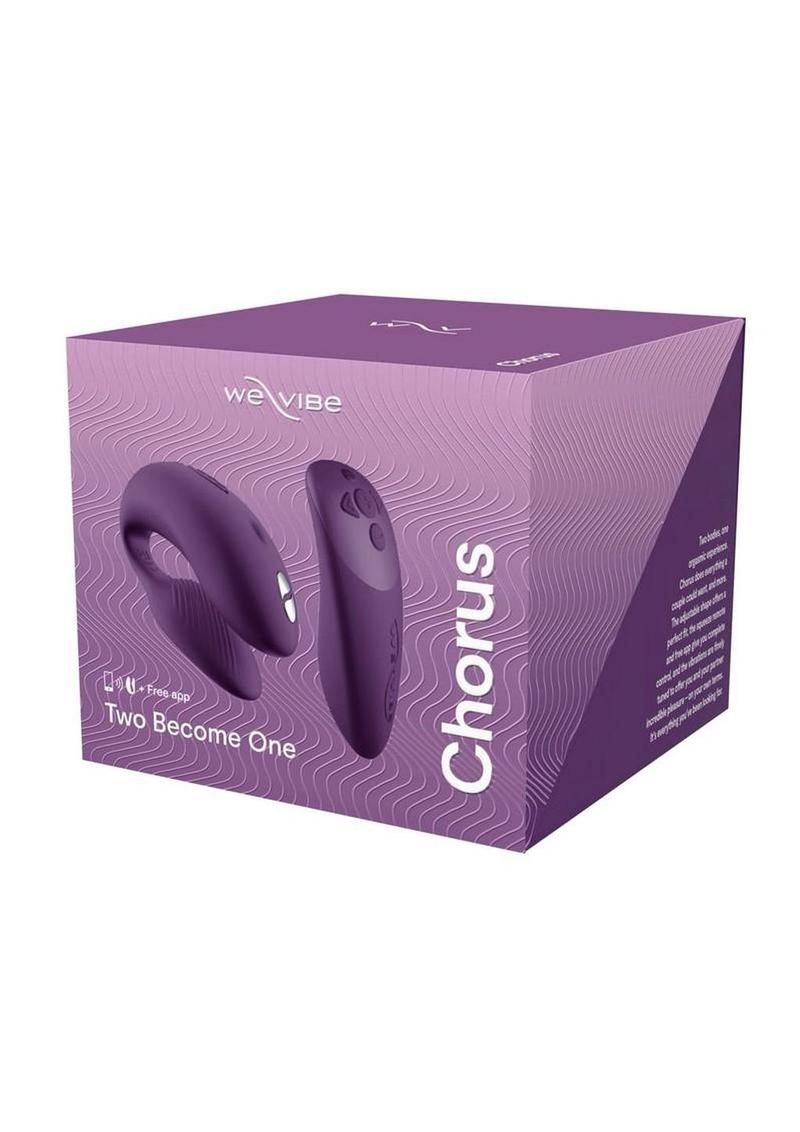 We-Vibe Chorus Rechargeable Couples Vibrator with Squeeze Remote Control - Purple