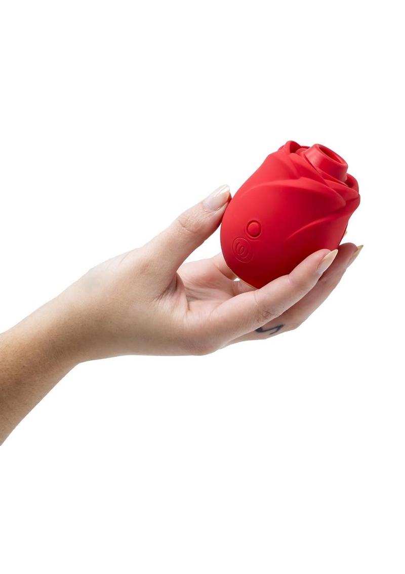 Womanizer Rose Air Pulse Clitoral Vibrator | Rechargeable Silicone